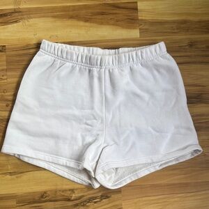 TNA White Athletic Shorts Elastic Waistband Soft Fabric (new w/o tags)
